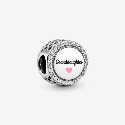Engravable Granddaughter Sterling Silver Charm