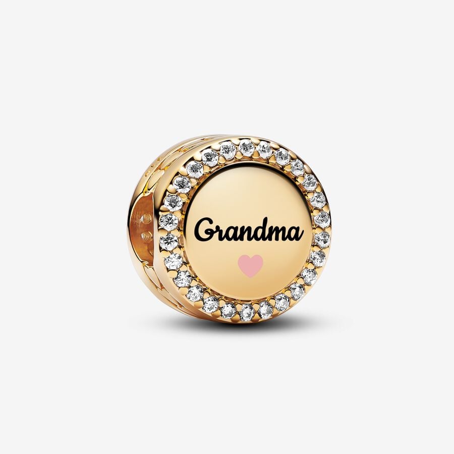 14K Gold CZ Grandma Gift
