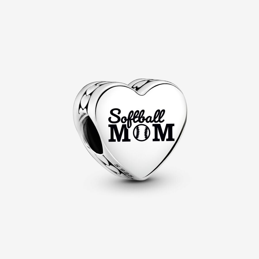 Customizable Softball Mom Charm