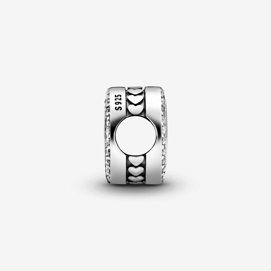Engravable Sparkling Button Charm