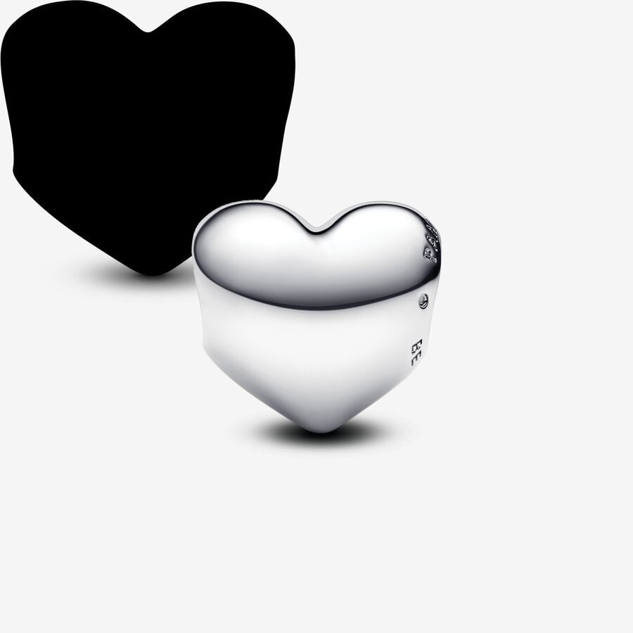 Soulmate Engraved Heart Silver Charm