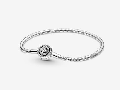 Halo Snake Chain Bracelet