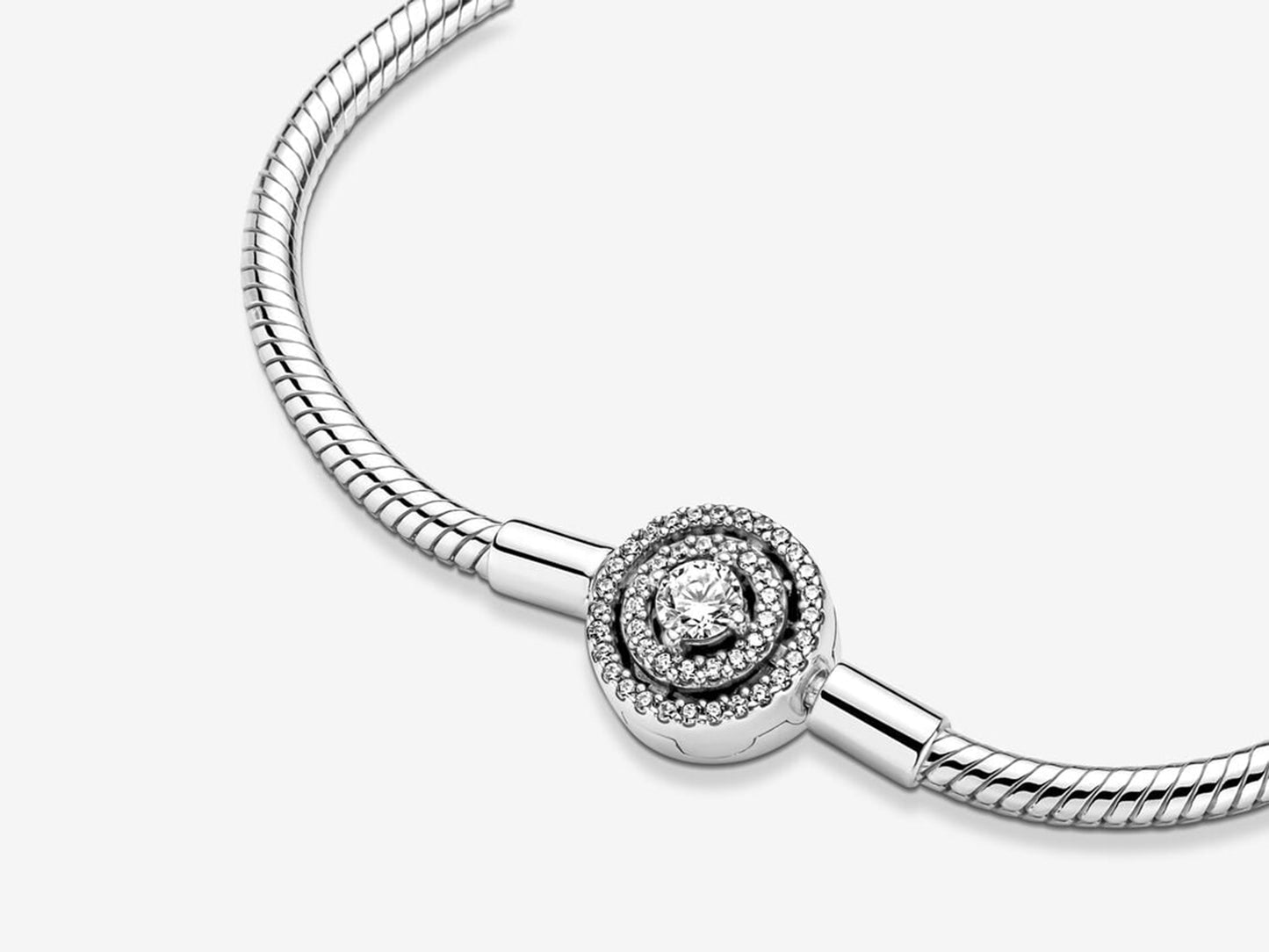 Halo Snake Chain Bracelet