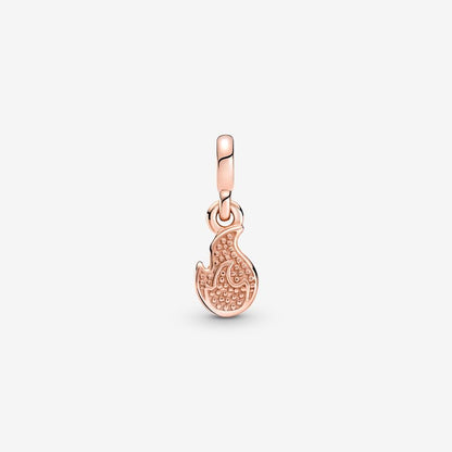 Burning Flame Mini Dangle Charm