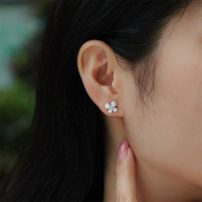 Fashionable Butterfly Moissanite Earrings for Women