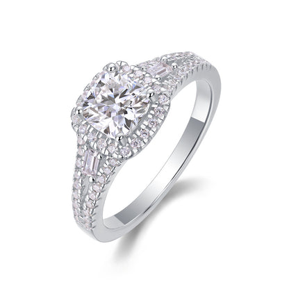 Fashionable Circle Inspired Silver Ring for Women