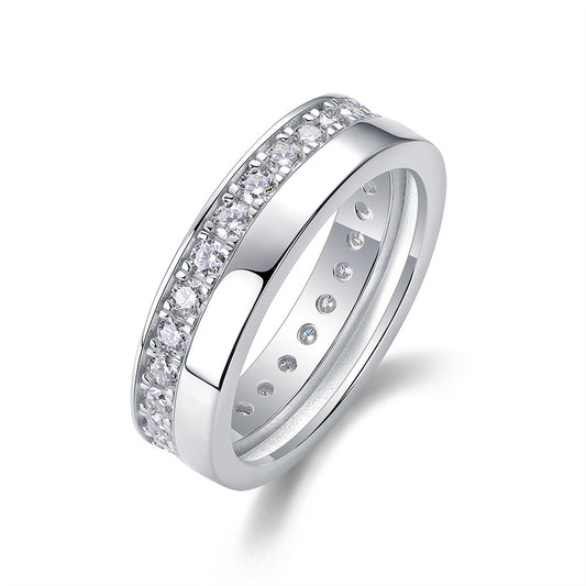 Fashionable Geometric Silver Ring