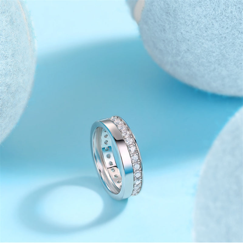 Fashionable Geometric Silver Ring