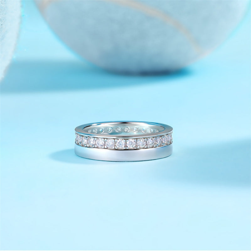 Fashionable Geometric Silver Ring