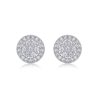 Fashionable Round Diamond Earrings for Women