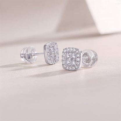 Fashionable Square Diamond Earrings for Women