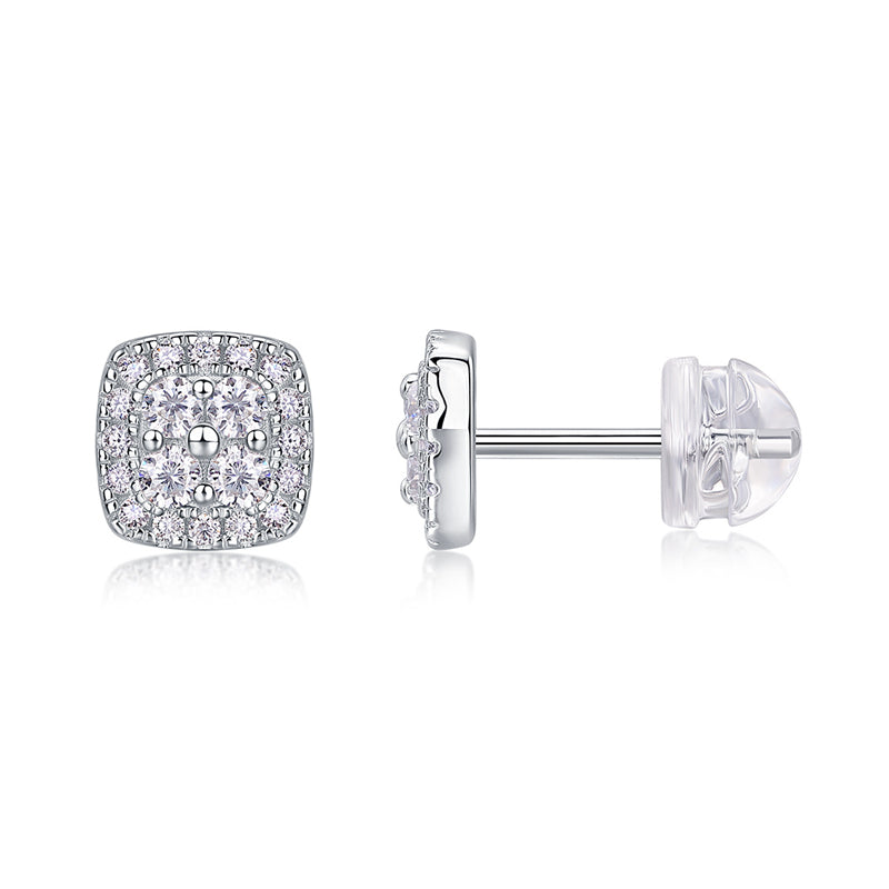 Fashionable Square Diamond Earrings for Women