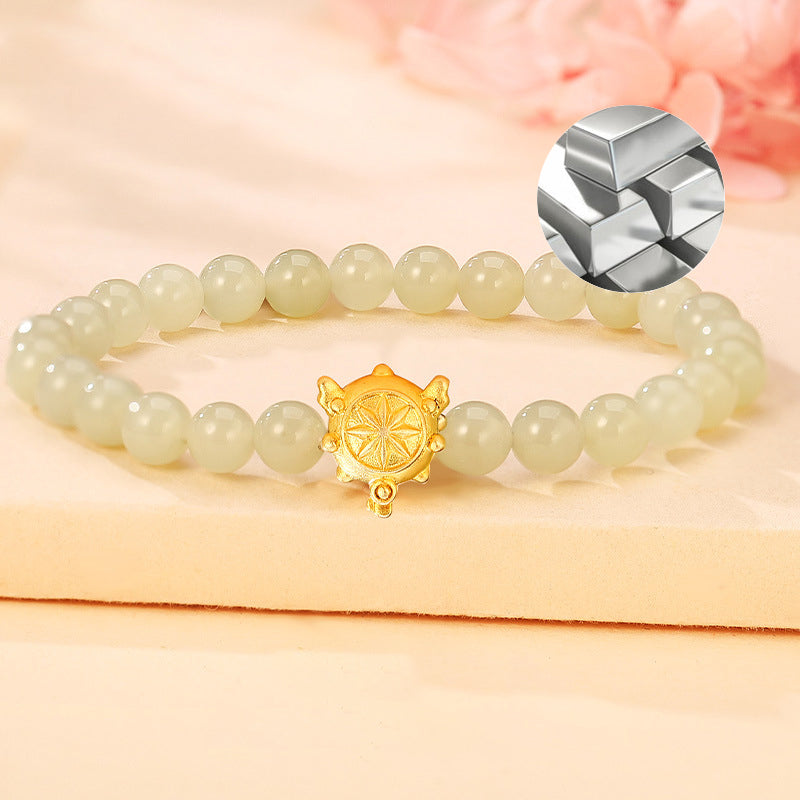 Flying Key Bracelet 925 Silver Jade Luxury Jewelry