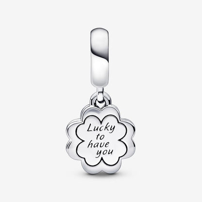 Four-leaf Clover Friendship Double Dangle Charm