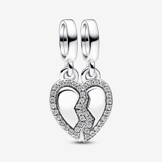 Friends Splittable Heart Dangle Charm