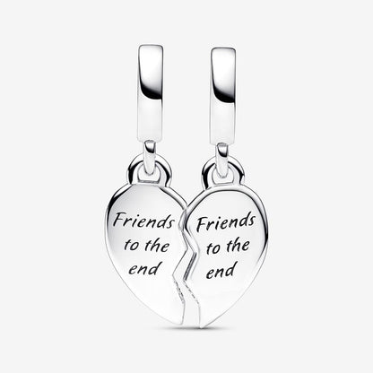 Friends Splittable Heart Dangle Charm