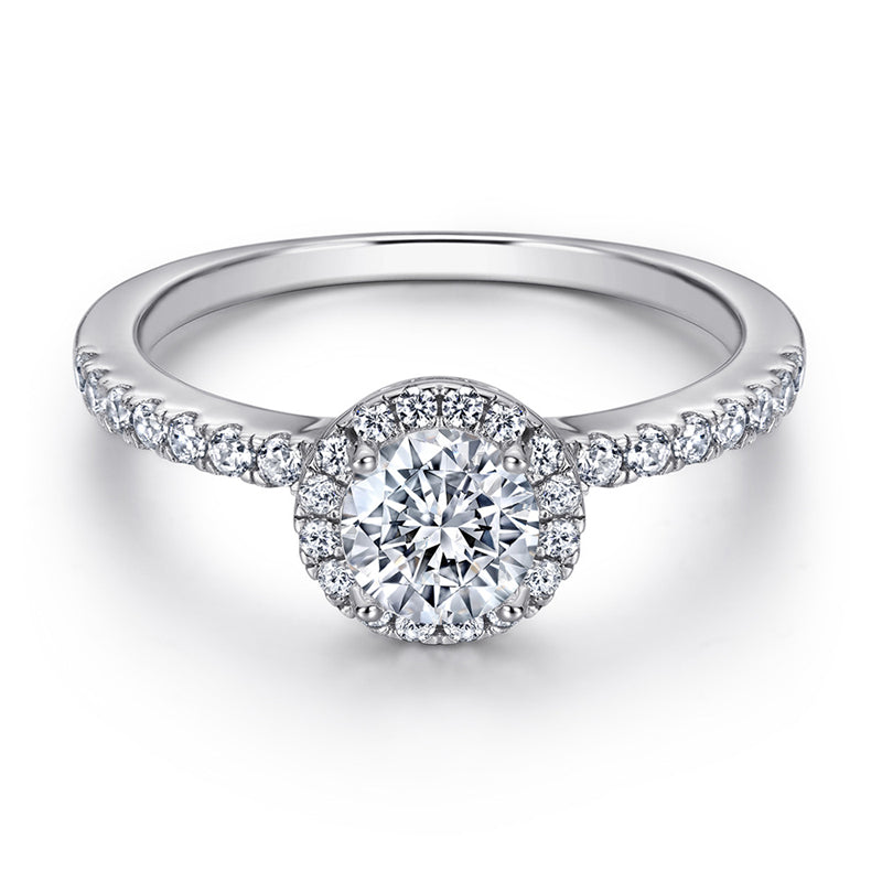 Full Pavé 925 Silver Ring Set - Luxurious Stackable Bridal Jewelry