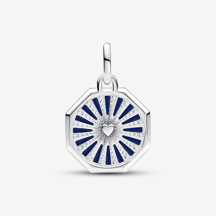 Galaxy Heart Medallion Charm