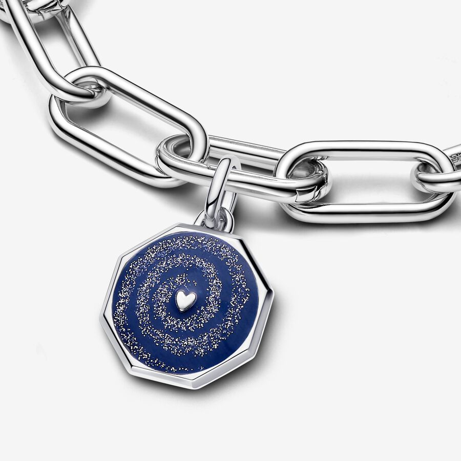 Galaxy Heart Medallion Charm