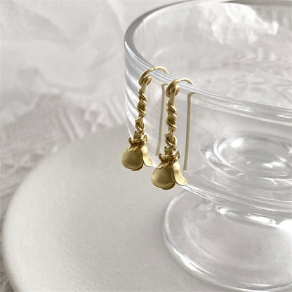 Geometric Irregular Hoop Earrings in 18K Gold//Rose Gold - Sweet Edgy Statement Earrings for Women