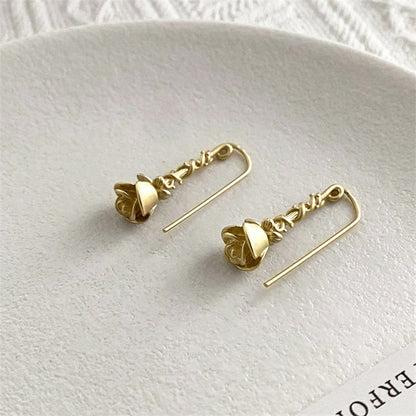 Geometric Irregular Hoop Earrings in 18K Gold//Rose Gold - Sweet Edgy Statement Earrings for Women
