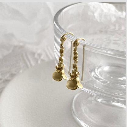 Geometric Irregular Hoop Earrings in 18K Gold//Rose Gold - Sweet Edgy Statement Earrings for Women