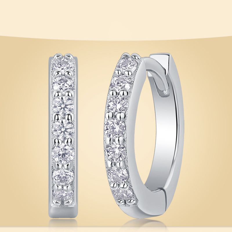 Geometric Moissanite Earrings for Office Wear