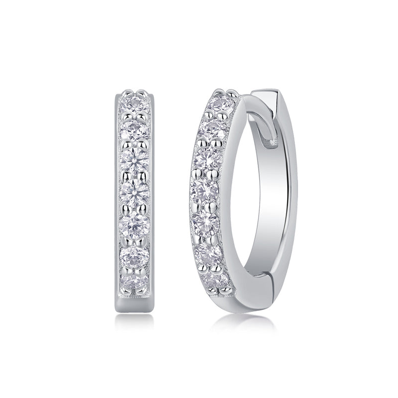 Geometric Moissanite Earrings for Office Wear