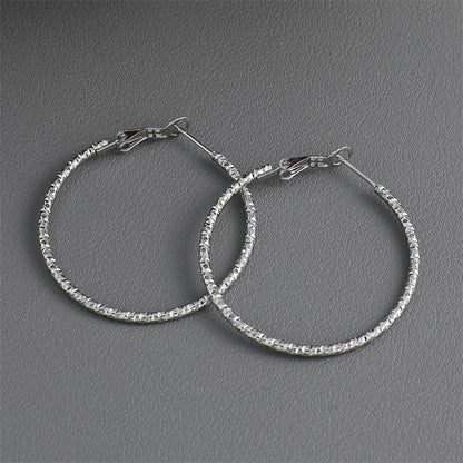 Geometric Stainless Steel Circular Drop Earrings in Gold/Silver - Bold Modern Dangling Earrings for Women