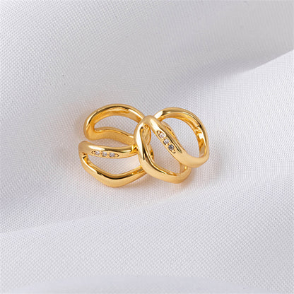 Geometric U-Shape Ear Cuffs in Gold Plated - Sweet & Edgy No-Piercing Ear Climbers for Women