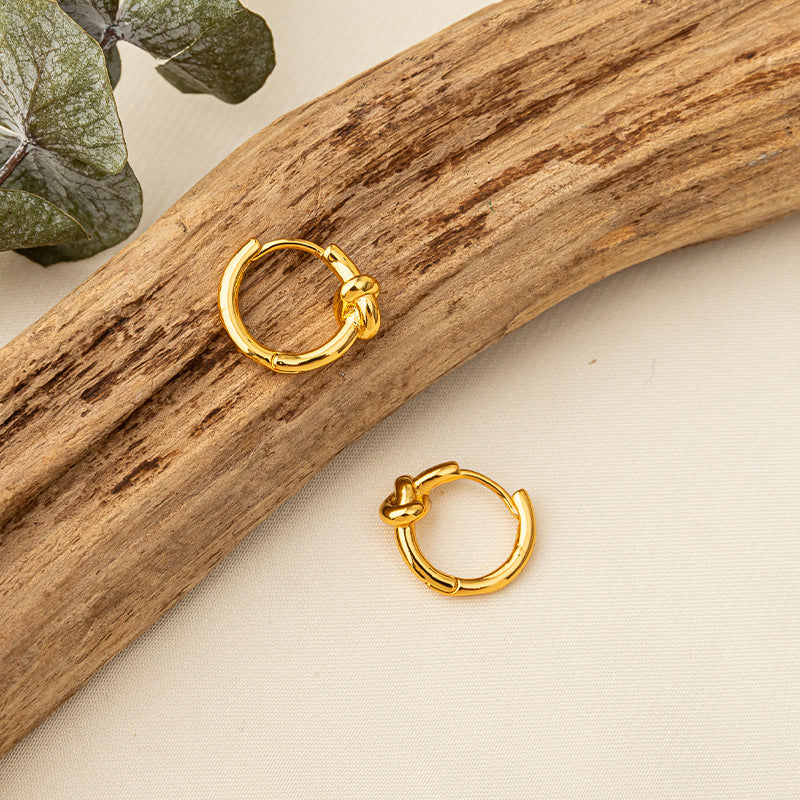 Handmade Geometric 925 Silver & Gold Plated Stud Earrings - Minimalist Lightweight Everyday Jewelry for Women