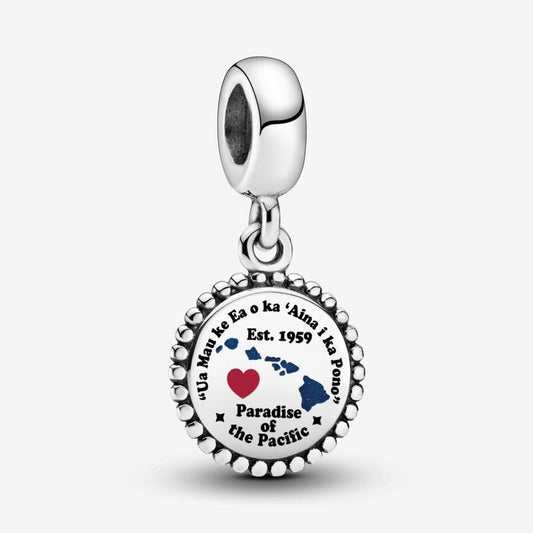 Hawaiian Heart Silhouette Charm