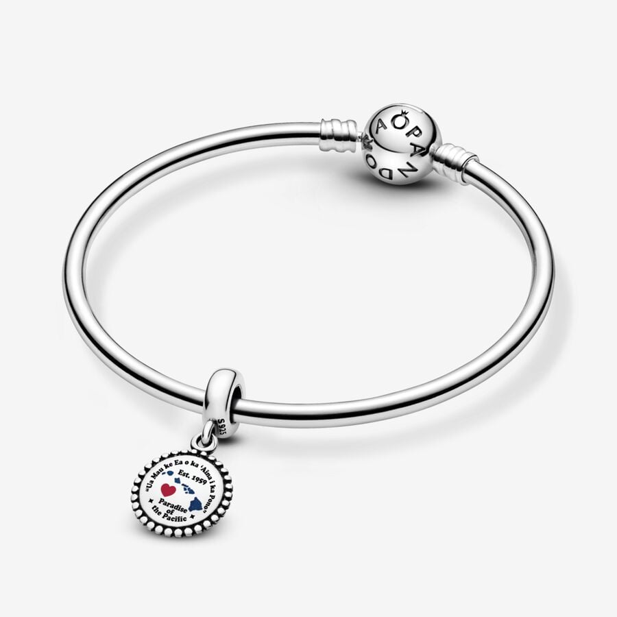 Hawaiian Heart Silhouette Charm