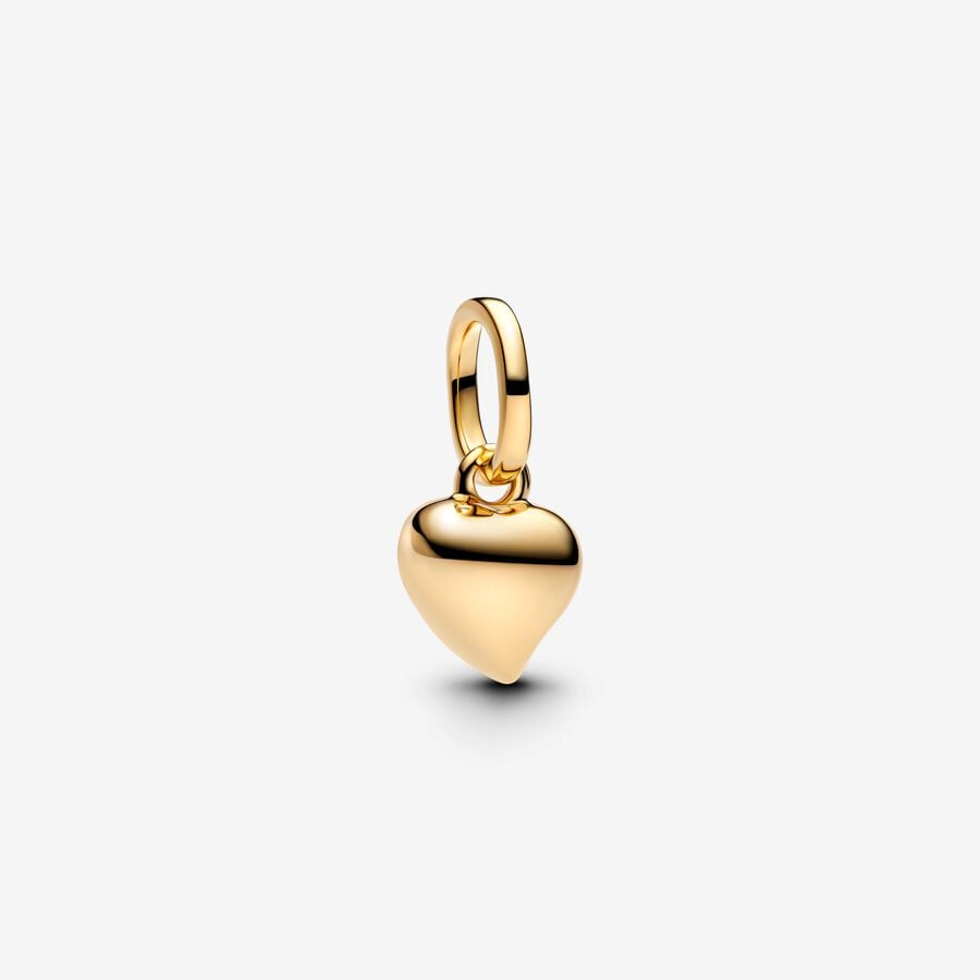 14K Gold Heart Mini Charm