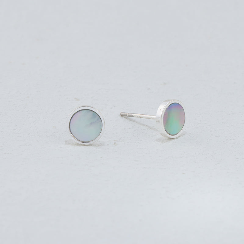 Rainbow Stainless Steel Geometric Stud Earrings - Chic Style