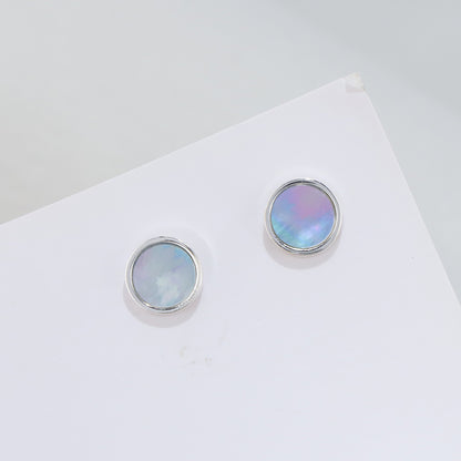 Rainbow Stainless Steel Geometric Stud Earrings - Chic Style