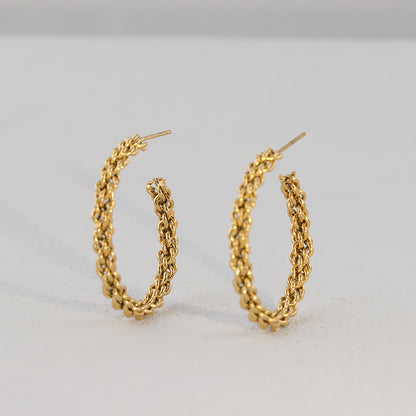 Stainless Steel Circle Ear Ornaments - Versatile Accessories