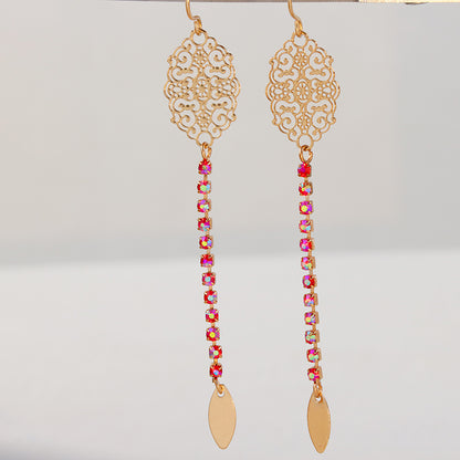 Abstract Gold Earrings - Multilayered Design