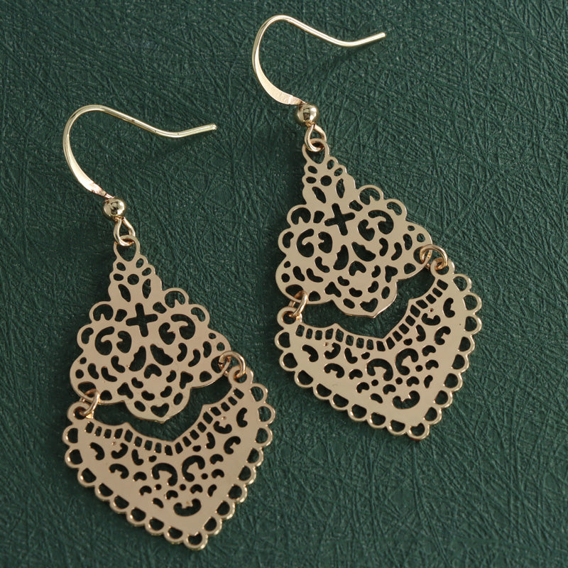 Stylish Rose Gold Statement Earrings