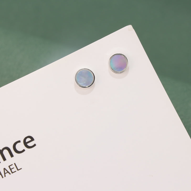 Rainbow Stainless Steel Geometric Stud Earrings - Chic Style