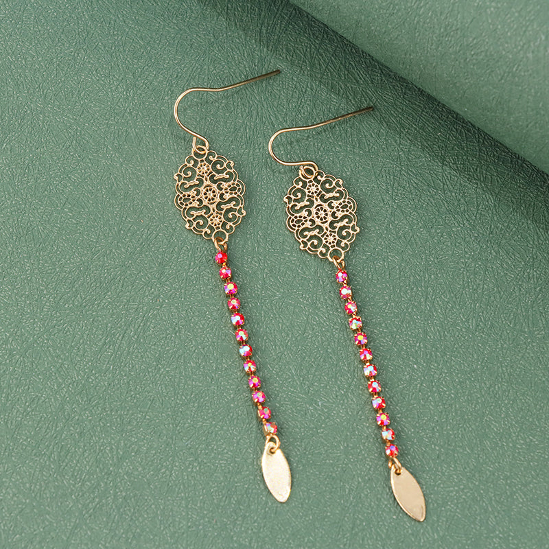 Abstract Gold Earrings - Multilayered Design