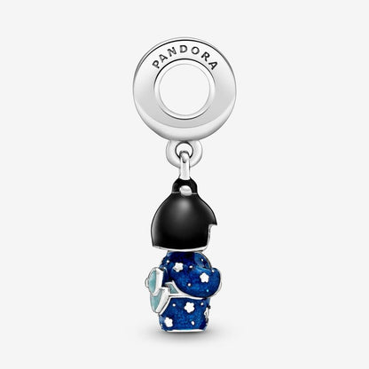 Japanese Doll in Blue Kimono Dangle Charm