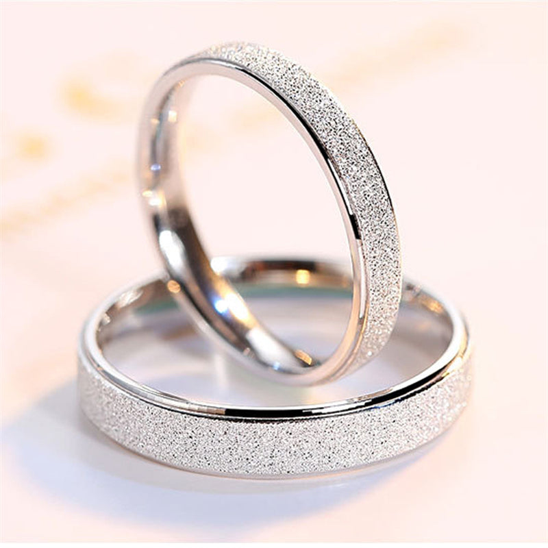 LOVE Cutout Couple Rings - 925 Sterling Silver Openwork Matching Set