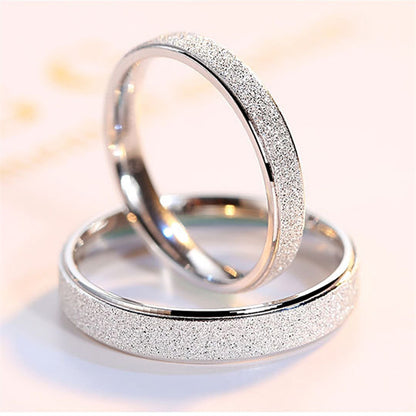 LOVE Cutout Couple Rings - 925 Sterling Silver Openwork Matching Set