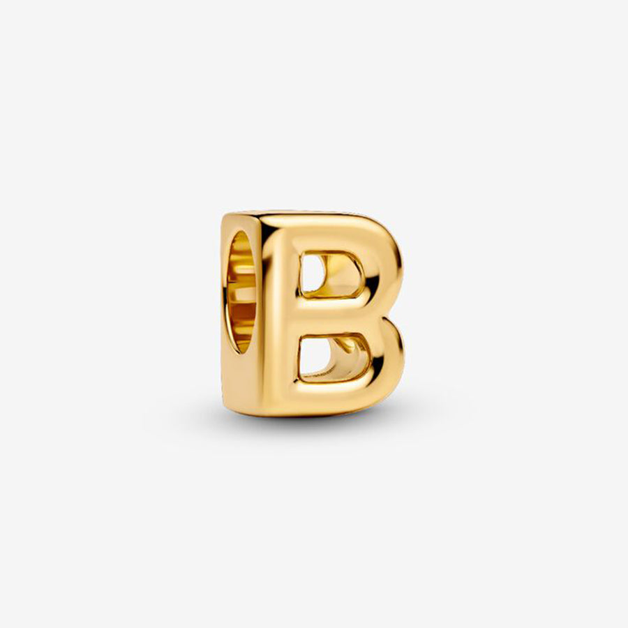 14K Gold Plated Letter B Charm