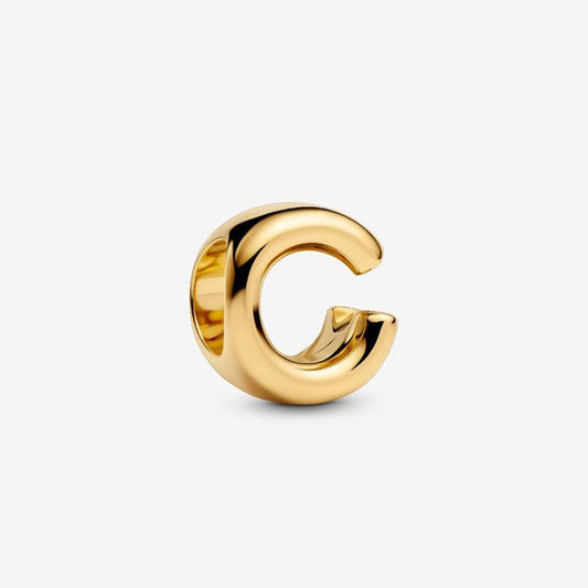 14K Gold Plated Letter C Charm