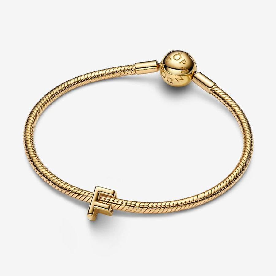 14K Gold Plated Letter F Charm