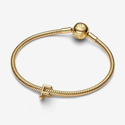 14K Gold Plated Letter F Charm