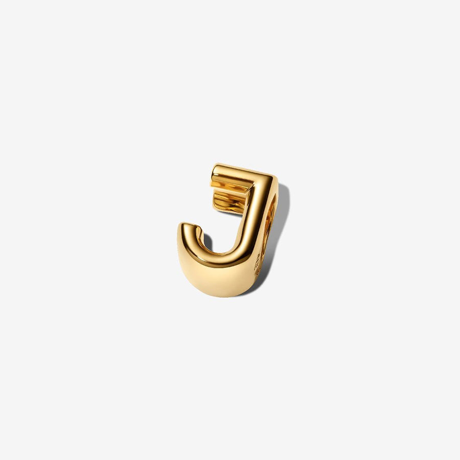 Initial J Jewelry Charm 14K Gold