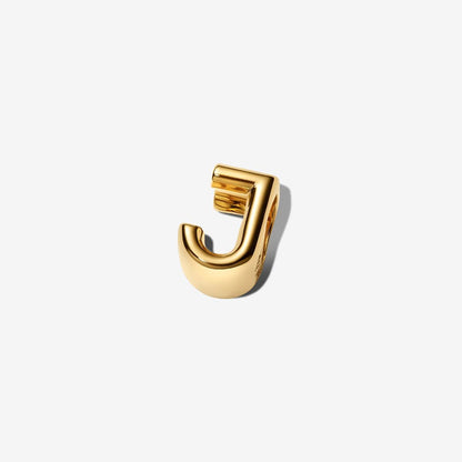 Initial J Jewelry Charm 14K Gold